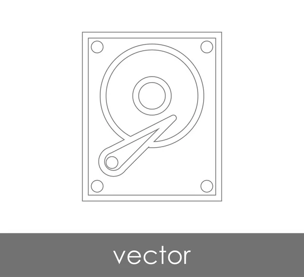 Festplattensymbol — Stockvektor