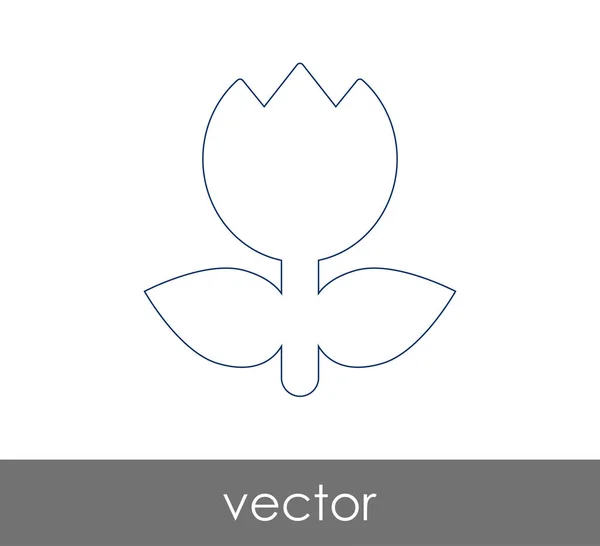Icône Fleur Pour Conception Web Les Applications — Image vectorielle