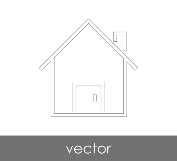 Ícone web Home — Vetor de Stock