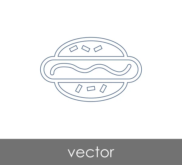 Vektor Illustration Design Der Hotdog Ikone — Stockvektor