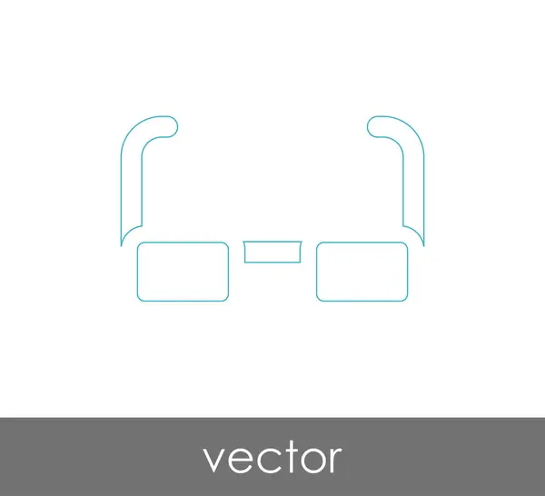 Icono gafas graduadas — Vector de stock