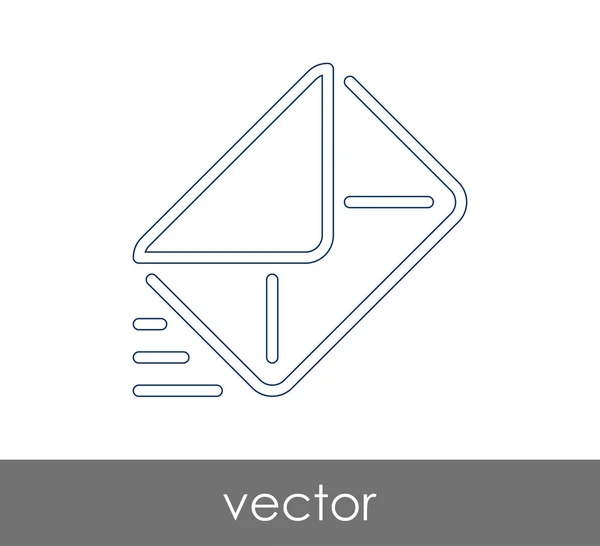 Vectorillustratie Het Pictogram Van Envelop Teken — Stockvector