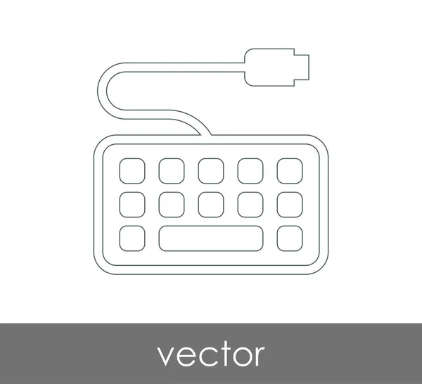 Design do ícone do teclado — Vetor de Stock