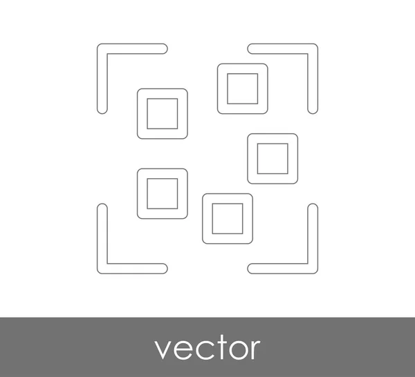 Иконка фокуса камеры — стоковый вектор