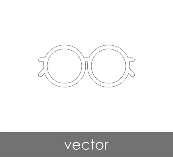 Значок очков — стоковый вектор