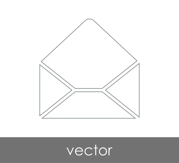 Ilustração Vetor Ícone Envelope Sinal — Vetor de Stock