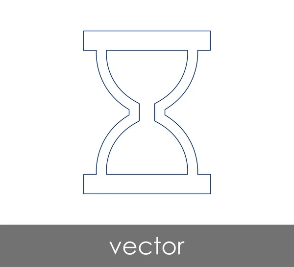 Ilustración del icono de reloj de arena — Vector de stock