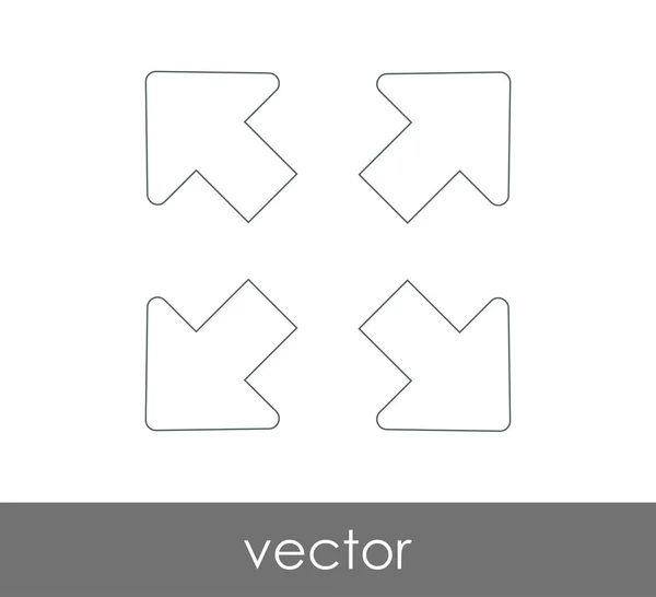 Ícone de tela cheia — Vetor de Stock