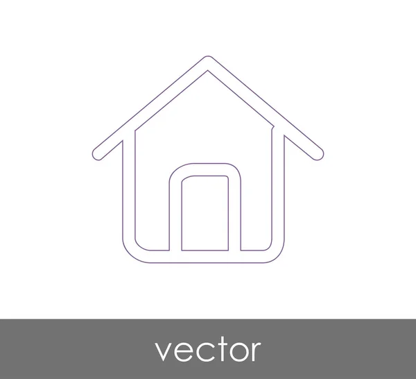 Ícone web Home — Vetor de Stock