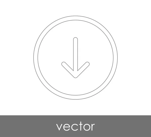 Загрузить Значок Стрелкой Векторная Иллюстрация — стоковый вектор