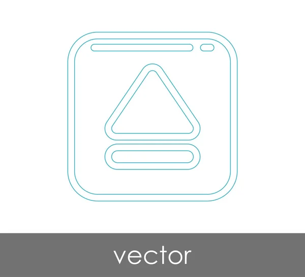 Icône d'éjection vectorielle — Image vectorielle