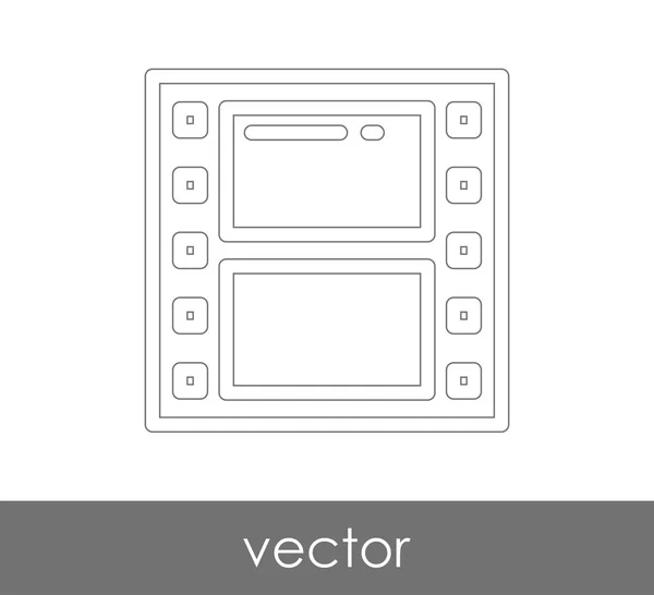 Film Ikon Web Design Alkalmazások — Stock Vector