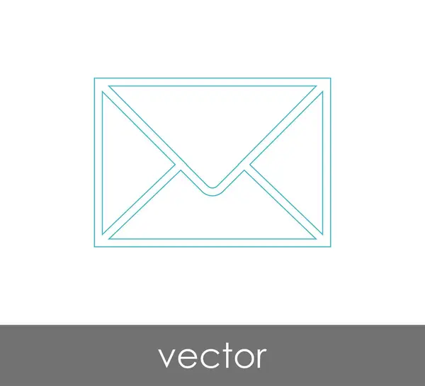 Ilustração Vetor Ícone Envelope Sinal —  Vetores de Stock