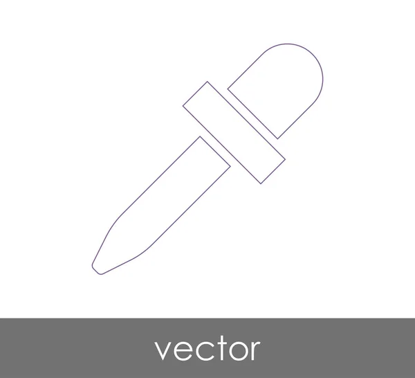 Dropper Medicinsk Ikon Vektorillustration — Stock vektor