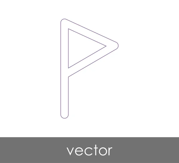 Ícone Bandeira Para Web Design Aplicações —  Vetores de Stock