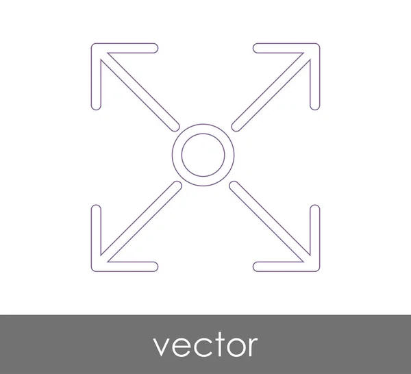 Vollbild-Symbol — Stockvektor