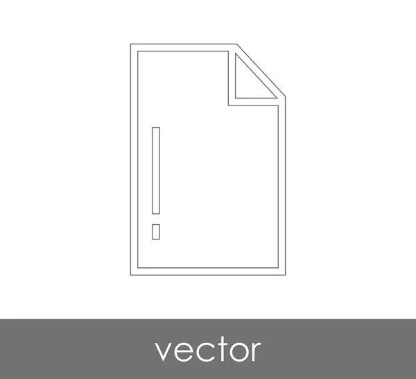 Ícone Documento Para Web Design Aplicações — Vetor de Stock