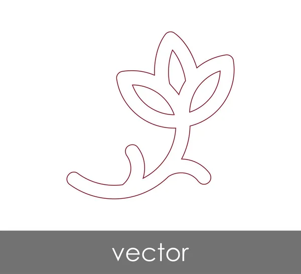 Icono Flor Para Diseño Web Aplicaciones — Vector de stock