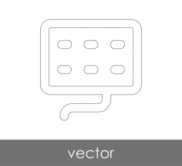 Design do ícone do teclado — Vetor de Stock