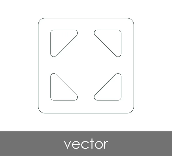 Icon Design Erweitern Vektor Illustration — Stockvektor