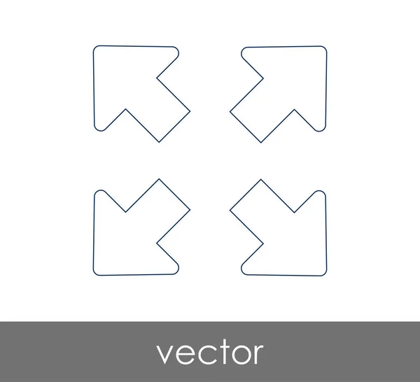 Ícone de tela cheia — Vetor de Stock