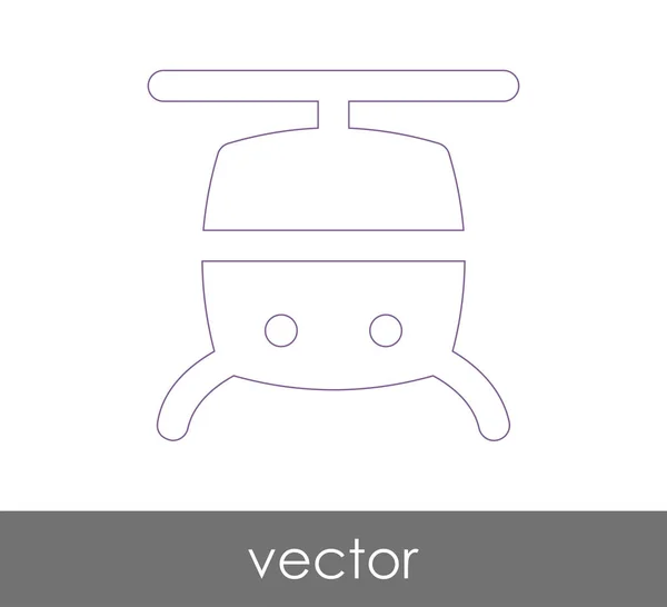 Helikopter-Websymbol — Stockvektor