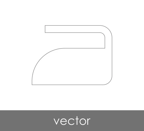 Vector Illustration Design Iron Icon — Stock Vector