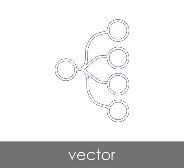 Hierarchie-Websymbol — Stockvektor