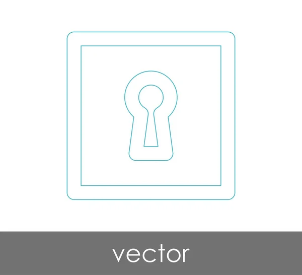 Векторная Иллюстрация Иконки Замочной Скважины — стоковый вектор