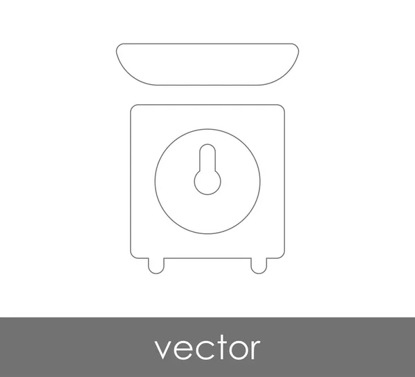 Food scale icon — Stock Vector