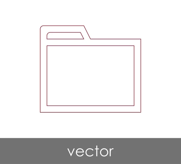 Folderpictogram — Stockvector