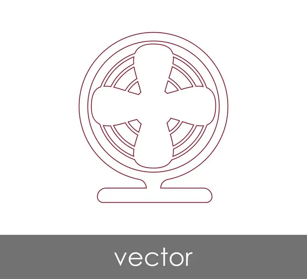 Icono del ventilador símbolo — Vector de stock