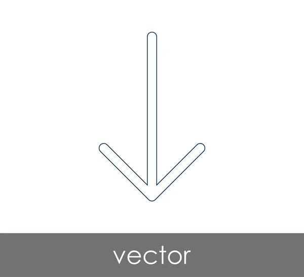 Завантажити значок стрілки — стоковий вектор