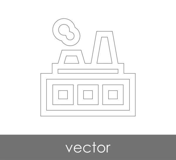 Ikon Pabrik Industri Ilustrasi Vektor - Stok Vektor