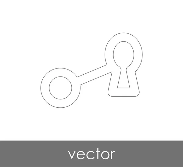 Значок Ключа Концепція Безпеки Векторні Ілюстрації — стоковий вектор