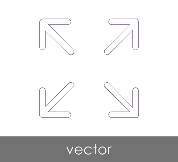 Pictograma ecran complet — Vector de stoc
