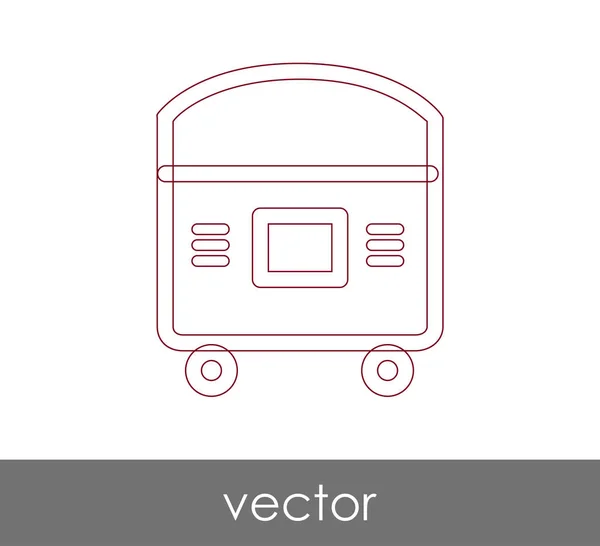 Ventilador Vector icono — Vector de stock