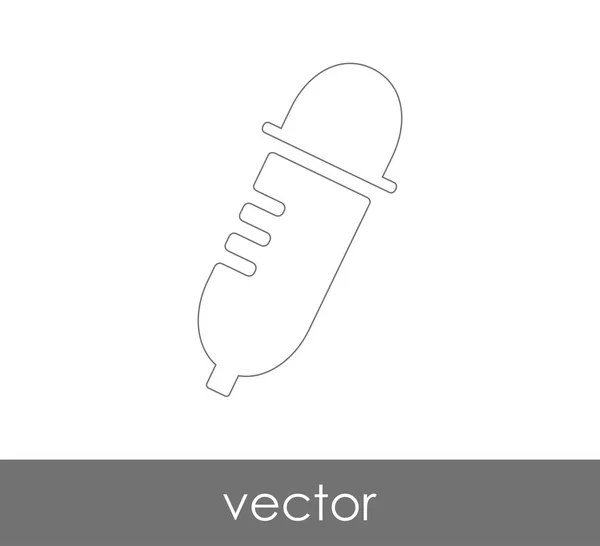 Druppelaar Medische Pictogram Vectorillustratie — Stockvector