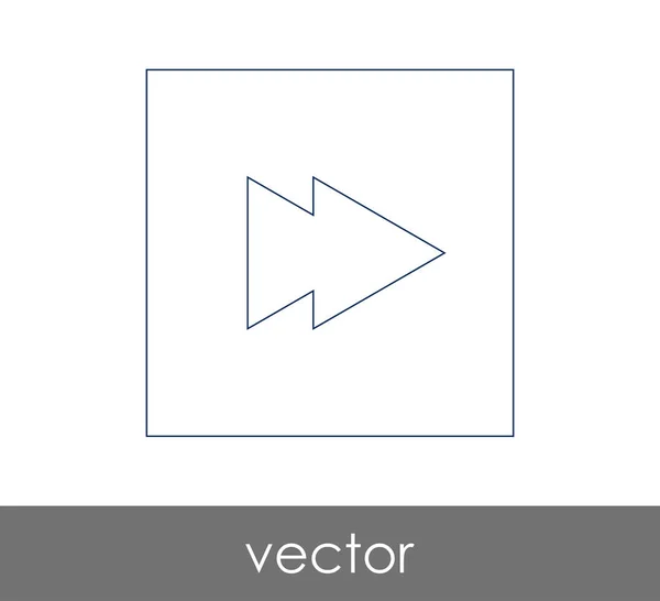 Icône Avance rapide — Image vectorielle