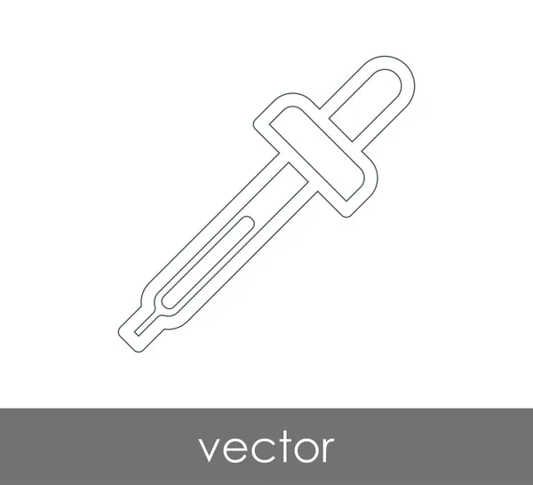 Dropper Icona Medica Illustrazione Vettoriale — Vettoriale Stock