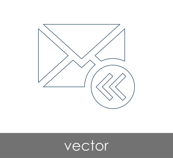 Email reply icon — Stock Vector