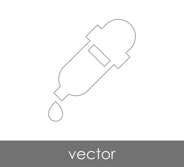 Ícone Médico Conta Gotas Ilustração Vetorial — Vetor de Stock