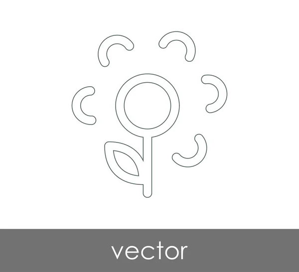 Ícone Flor Para Web Design Aplicações — Vetor de Stock