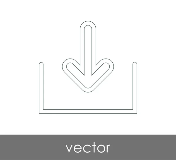 Töltse le a nyíl ikonra — Stock Vector