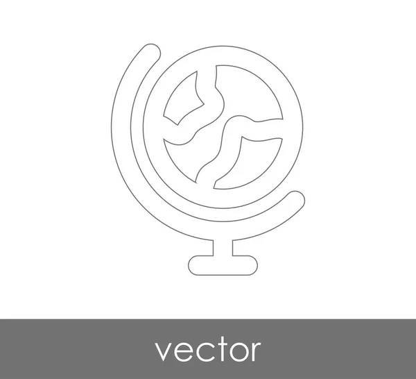 Vector Wereldbol Icoon Illustratie Teken — Stockvector