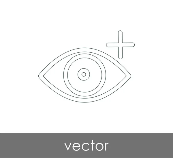 Eye Graphic Icon Vector Illustration — Stock Vector