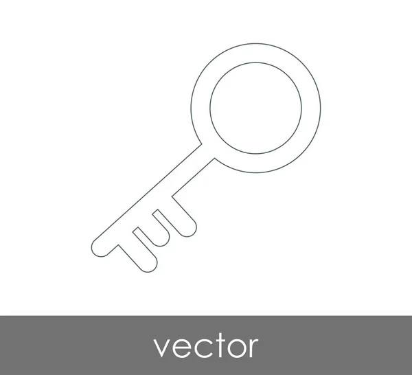 Key Icon Safety Concept Vector Illustration — Stock Vector