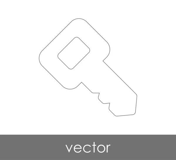 Kulcs Ikon Biztonsági Koncepció Vektoros Illusztráció — Stock Vector