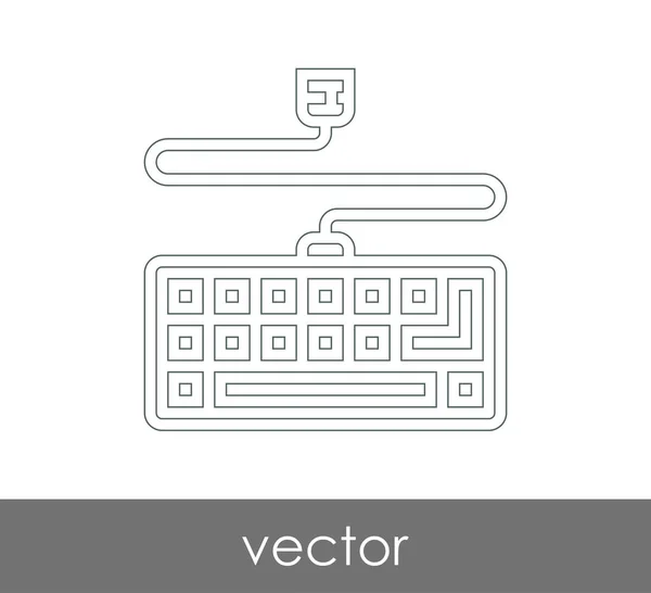 Ontwerp van toetsenbord pictogram — Stockvector