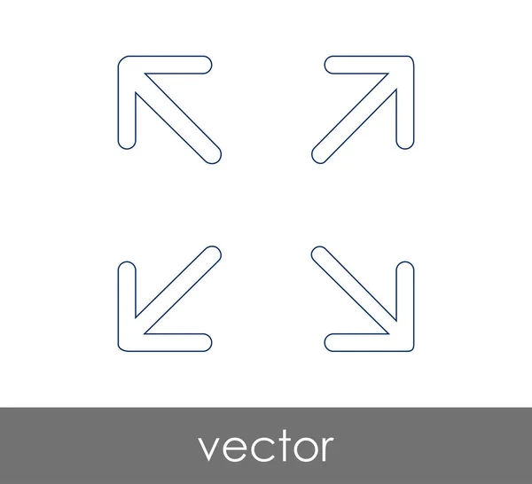 Ícone de tela cheia — Vetor de Stock